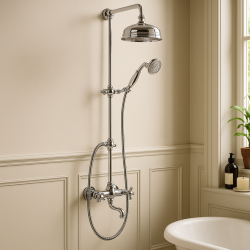 Juego de ducha termostática Huber Victorian cromado 390.VT21H.CR